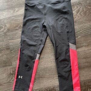 Under Armour Black and Pink Performance Leggings